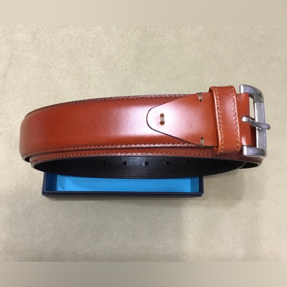 Johnston & Murphy Men’s Brown Leather Buckle Belt Size 40 - B123 - Picture 3 of 9